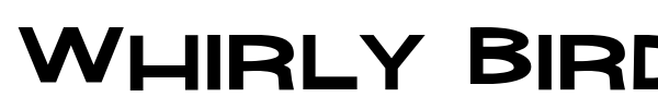 Whirly Birdie font preview